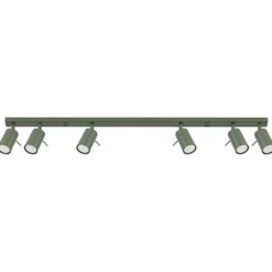 Plafon Ring 6L zielony oliwkowy