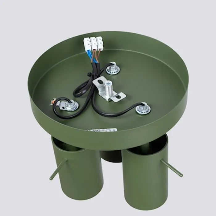 Plafon Ring 3P zielony oliwkowy