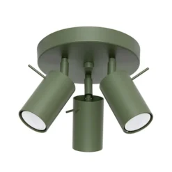 Plafon Ring 3P zielony oliwkowy