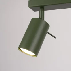 Plafon Ring 2 zielony oliwkowy