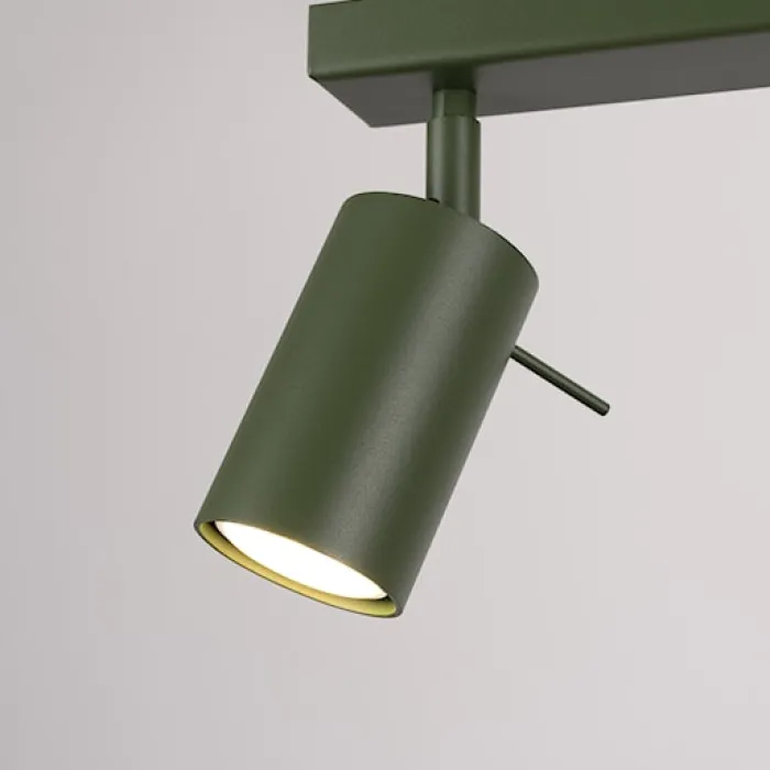 Plafon Ring 2 zielony oliwkowy