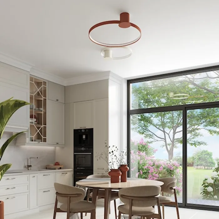 Plafon Rio LED 78 cm ochra czerwona 3000K