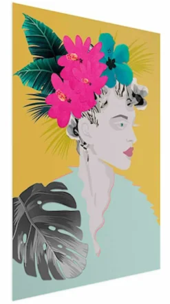 Plakat Kwiaty we włosach 60x40 cm