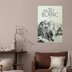 Plakat Mont Blanc 90x60 cm