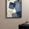 Plakat Oclance 70x50 cm niebiesko-złoty