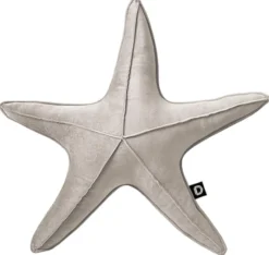 Poduszka dekoracyjna Velvet 53 cm rozgwiazda beż