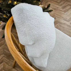 Poduszka Soft Loop 45x45 cm biała choinka