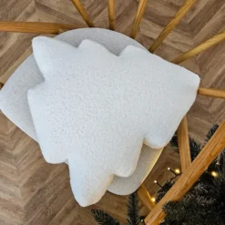Poduszka Soft Loop 45x45 cm biała choinka