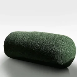 Poduszka wałek Boucle 40x16 cm zielona