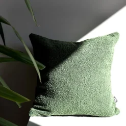 Poszewka Boucle 40x40 cm zielona
