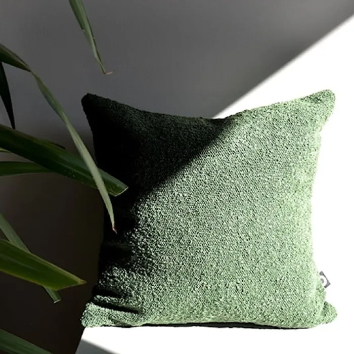 Poszewka Boucle 40x40 cm zielona