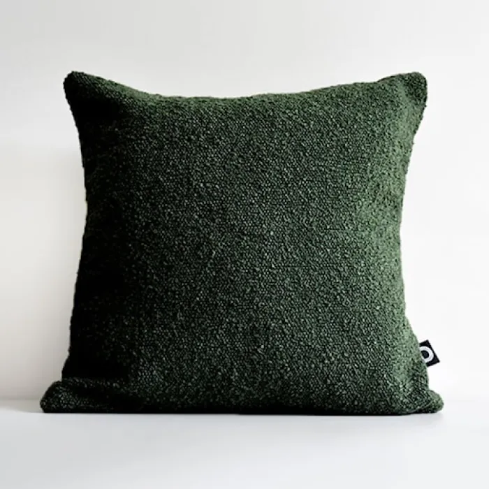 Poszewka Boucle 40x40 cm zielona