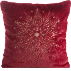 Poszewka na poduszkę Loriema 45x45 cm bordowa