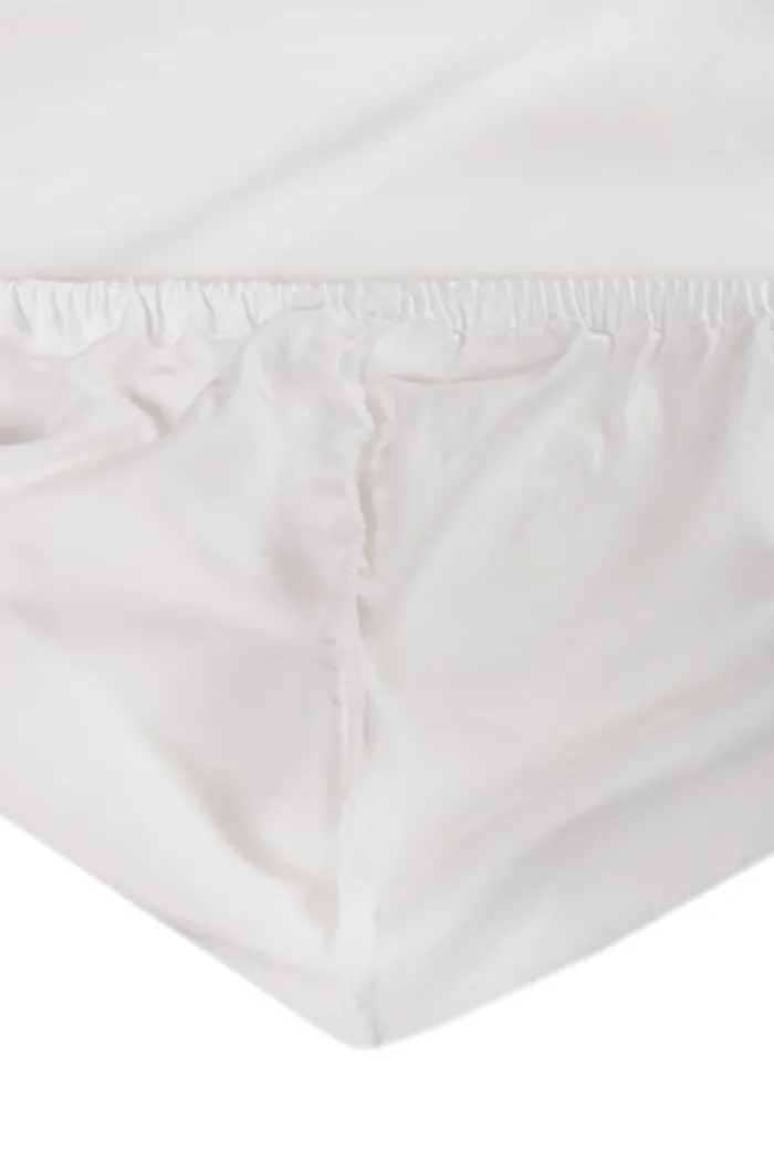 Prześcieradło jersey z lycrą Herrentz gumą na materac 200x90 cm białe