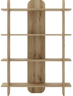 Regał Livio z czterema półkami 107 cm Dąb Evoke