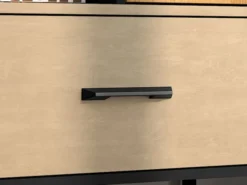 Regał młodzieżowy jednodrzwiowy Colt z półkami i szufladą 80 cm dąb craft/czarny/stal