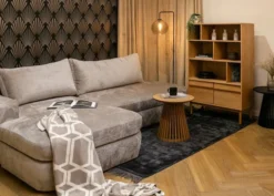 Regał na książki Fozier dąb naturalny