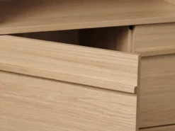 Regał na książki Fozier dąb naturalny