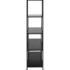 Regał na książki Seaford 135 cm czarny jesion