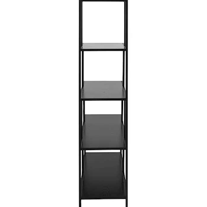 Regał na książki Seaford 135 cm czarny jesion