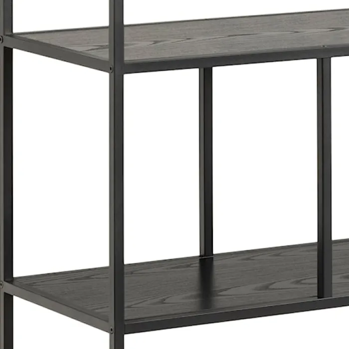 Regał na książki Seaford 135 cm czarny jesion