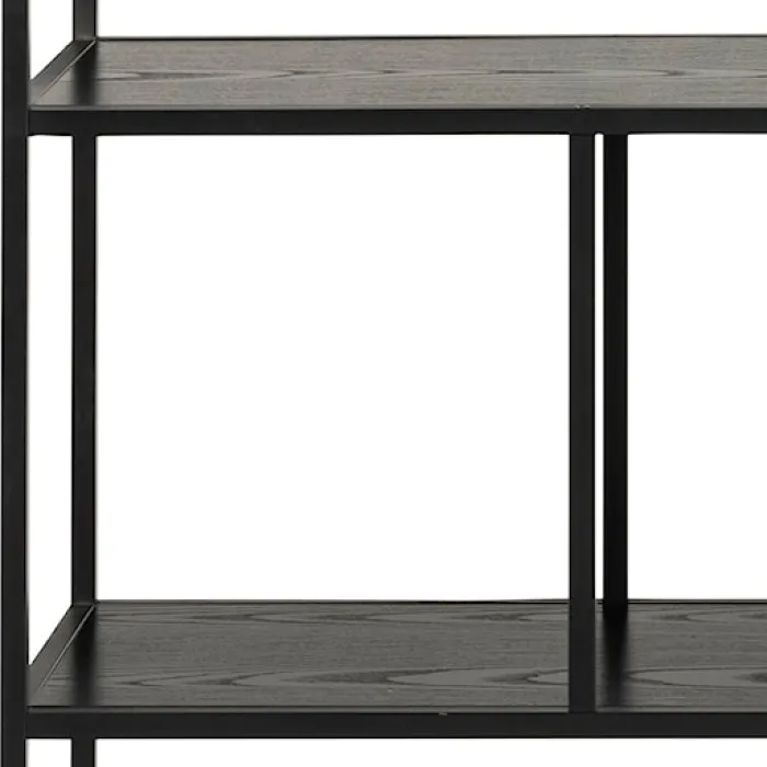 Regał na książki Seaford 135 cm czarny jesion