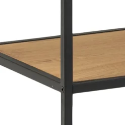 Regał na książki Seaford 135 cm dąb dziki-czarny