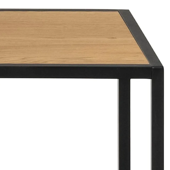 Regał na książki Seaford 135 cm dąb dziki-czarny