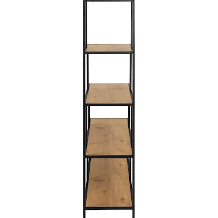 Regał na książki Seaford 135 cm dąb dziki-czarny