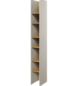 Regał na książki Teen Flex 27 cm Silk flou / hikora naturalna