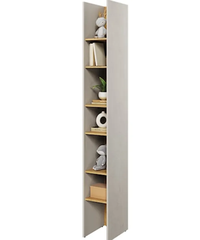 Regał na książki Teen Flex 27 cm Silk flou / hikora naturalna