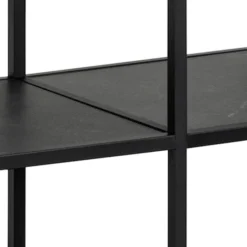 Regał niski metalowy Velook 83 cm czarny