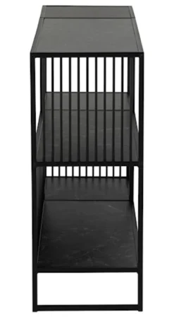 Regał niski metalowy Velook 83 cm czarny