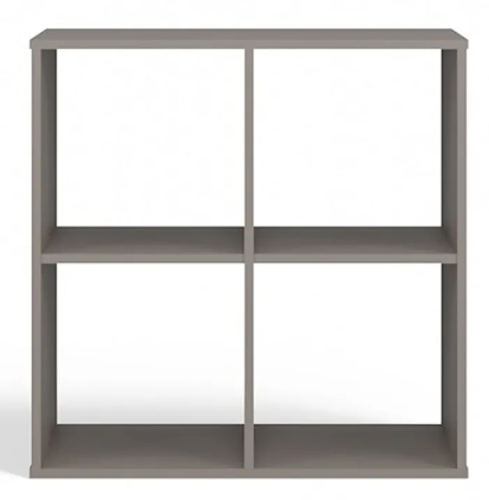 Regał otwarty Malax z czterema półkami 74 cm szary