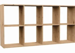 Regał otwarty Malax z ośmioma półkami 147 cm dąb artisan