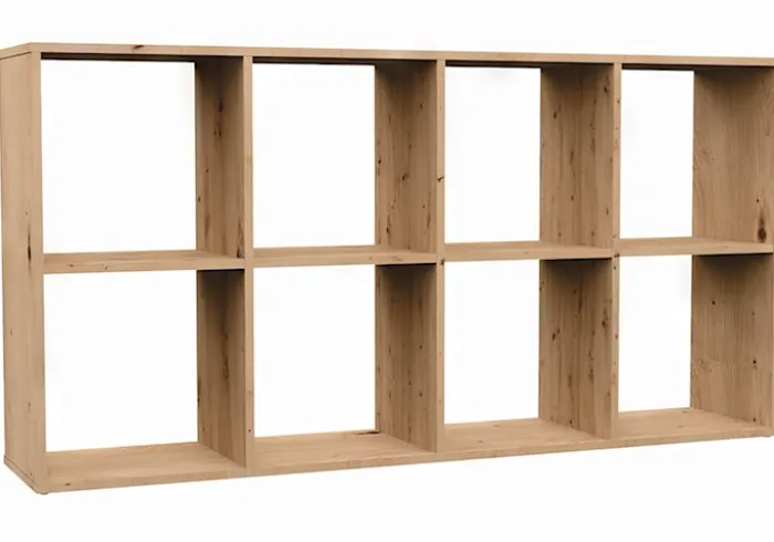 Regał otwarty Malax z ośmioma półkami 147 cm dąb artisan