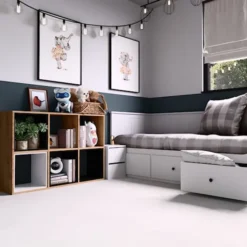 Regał otwarty Malax z sześcioma półkami 110 cm dąb artisan