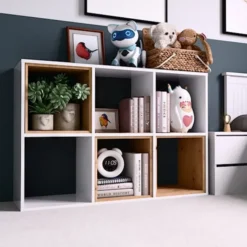 Regał otwarty Malax z sześcioma półkami 110 cm biały
