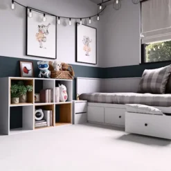 Regał otwarty Malax z sześcioma półkami 110 cm biały