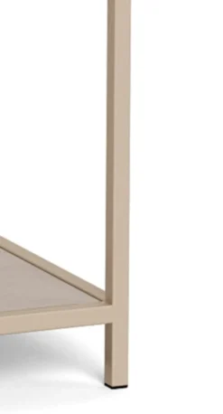 Regał Seaford 77 cm beżowy lamele