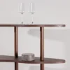 Regał Vorenne 105 cm z czterema półkami orzech