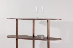 Regał Vorenne 105 cm z czterema półkami orzech