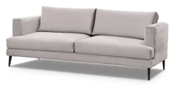 Sofa dwuosobowa Dragato beżowa welur
