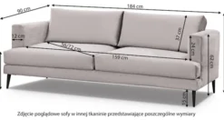 Sofa dwuosobowa Dragato oliwkowa welur