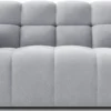 Sofa dwuosobowa Monti jasnoszara szenil