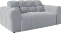 Sofa dwuosobowa Monti jasnoszara szenil