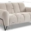 Sofa dwuosobowa Volare szarobeżowa szenil łatwoczyszczący