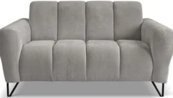 Sofa dwuosobowa Volare szarobeżowa szenil łatwoczyszczący