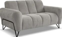 Sofa dwuosobowa Volare szarobeżowa szenil łatwoczyszczący