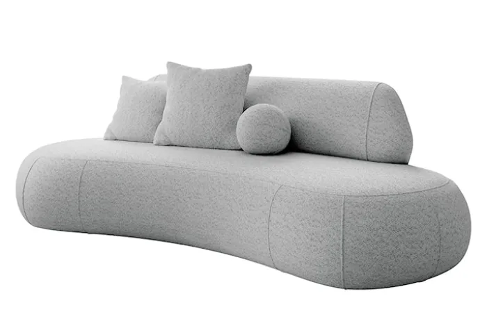 Sofa trzyosobowa Balme jasnoszara boucle